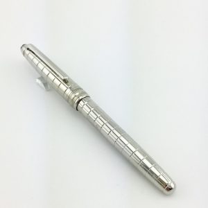 Classic-meisterstuck-163-MB-Silver-lattice-roller-ball-Pen-stationery-office-supplies-luxury-writing-Metal-pen-(1)